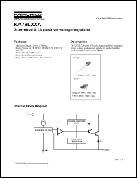 KA78L24AZ datasheet: Voltage input 18 V Current output max. 0.1 A KA78L24AZ