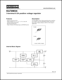 KA78M05TU datasheet: Voltage input 5 V Current output max. 0.5 A KA78M05TU