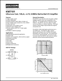 KM7101IT5TR3 datasheet: HIGH PERF OP AMP KM7101IT5TR3