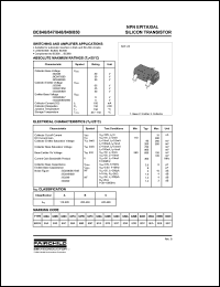 BC848C-MR datasheet: Quantity reel 500 Width tape 8 mm SOT-23 Transistors BC848C-MR