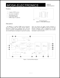 MS8870 datasheet: DTMF Receiver MS8870