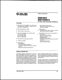 Z84C13 datasheet: Intelligent peripherial controller Z84C13