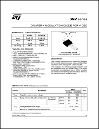 DMV32/F5 datasheet: Damper+modulation diode for video DMV32/F5