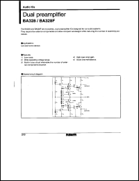 BA328 datasheet: Dual amplifier for car and home stereos BA328