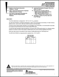 SN74ALVCH32244KR datasheet:  32-BIT BUFFER/DRIVER WITH 3-STATE OUTPUTS SN74ALVCH32244KR