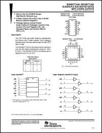 SN74BCT125AD datasheet:  QUADRUPLE BUS BUFFER GATES WITH 3-STATE OUTPUTS SN74BCT125AD