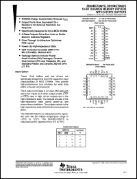 SN74BCT2827CDW datasheet:  10-BIT BUS/MOS MEMORY DRIVERS WITH 3-STATE OUTPUTS SN74BCT2827CDW