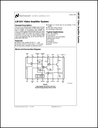 LM1201M datasheet: Video amplifier system LM1201M