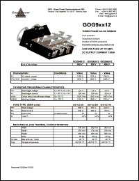 GOG95012 datasheet: 500 V 3-phse AC-DC bridge GOG95012