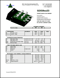 GOG94023 datasheet: 400 V 3-phse AC-DC bridge GOG94023