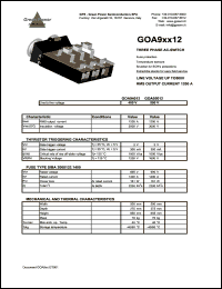 GOA95012 datasheet: 500 V 3-phse AC-switch GOA95012