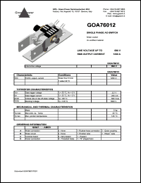GOA76012 datasheet: 690 V single phase AC-switch GOA76012