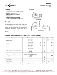 HWS306 datasheet: GaAs MMIC SPDT switch HWS306