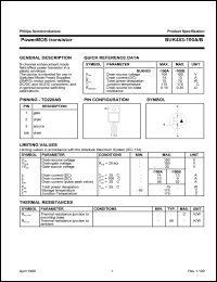 BUK453-100A datasheet: PowerMOS transistor, 100V, 14A BUK453-100A