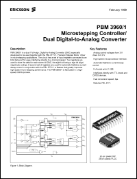 PBM3960/1QNS datasheet: Microstepping controller/dual digital-to-analog converter PBM3960/1QNS