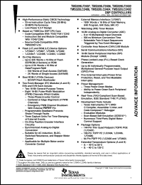 TMX320LF2407PGEA datasheet:  16-BIT FIXED POINT DSP WITH FLASH TMX320LF2407PGEA