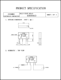 KSD203AC2 datasheet: Input signal voltage: 4-32V solid state relay KSD203AC2