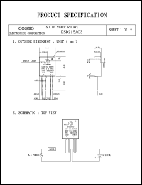 KSD215AC3 datasheet: Input signal voltage: 5-12V solid state relay KSD215AC3