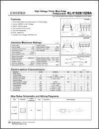 KLH1529 datasheet: 5.0V, 1A high voltage relay photocoupler KLH1529