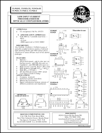 TLP624-2 datasheet: 5V; 50mA low input current phototransistor optically coupled isolator TLP624-2