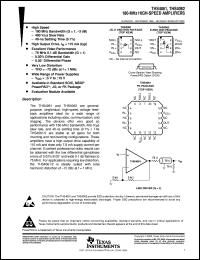 THS4062CDGNR datasheet:  180-MHZ DUAL HIGH-SPEED AMPLIFIERS THS4062CDGNR