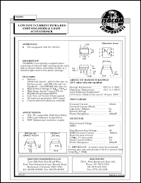 IS6051 datasheet: 6V; 60mA low input current infra-red emitting diode & light activated SCR IS6051