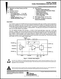 THS7001CPWP datasheet:  70-MHZ PROGRAMMABLE-GAIN AMPLIFIER THS7001CPWP