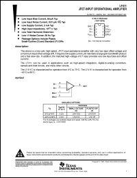 LF411CD datasheet:  PRECISION JFET-INPUT OPERATIONAL AMPLIFIER LF411CD