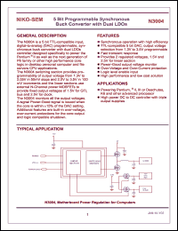 N2576S-5 datasheet: 3.3V; 3A 52 KHz step-down switching voltage regulator (SVR) N2576S-5