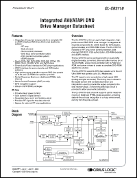 CL-CR3710-33QC-A datasheet: Integrated AVI/ATAPI DVD drive CL-CR3710-33QC-A