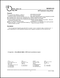 MSM9141S datasheet: IVR duplication gang writer MSM9141S