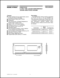 V436616Y24VXTG-75 datasheet: 3.3V 16M x 64 high performance SDRAM unbuffered SODIMM V436616Y24VXTG-75