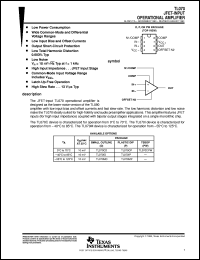 TL070CD datasheet:  LOW-NOISE JFET-INPUT DECOMPENSATED OPERATIONAL AMPLIFIER TL070CD