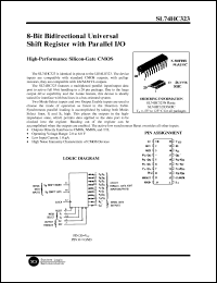 SL74HC323N datasheet: 8-bit bidirectional universal shift register with parallel I/O. High-performance silicon-gate CMOS. SL74HC323N