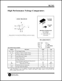 SL311N datasheet: High performance voltage compararor SL311N