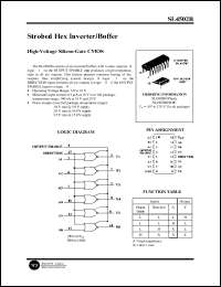 SL4502BN datasheet: Strobed hex inverter/buffer. High-voltage silicon-gate CMOS. SL4502BN