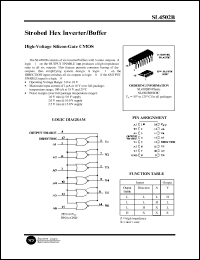 SL4502BD datasheet: Strobed hex inverter/buffer. High-voltage silicon-gate CMOS. SL4502BD