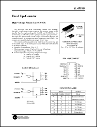 SL4518BN datasheet: Dual up-counter. High-voltage silicon-gate CMOS. SL4518BN