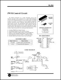 SL494D datasheet: PWM control circuit. SL494D