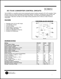 SL34063AD datasheet: DC-to-DC converter control circuit SL34063AD