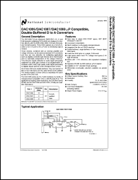 DAC1008LCN datasheet: uP compatible, double-buffered D to A converters, accuracy 0.20% (8-bit) DAC1008LCN