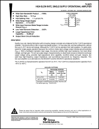 TL3472ID datasheet:  HIGH-SLEW-RATE, SINGLE-SUPPLY OPERATIONAL AMPLIFIER TL3472ID