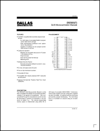 DS5000T3216 datasheet: Soft Microcontroller Module, RAM 32K, 16 MHz, timekeeping DS5000T3216