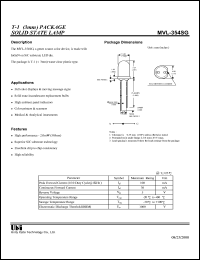 MVL-354SG datasheet: Solid state lamp MVL-354SG