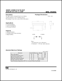 MSL-854SG datasheet: Solid state lamp MSL-854SG
