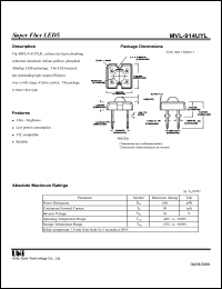 MVL-914UYLK datasheet: Super flux LED MVL-914UYLK