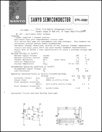 STK-0080 datasheet: 80W AF power amplifier STK-0080