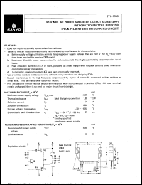 STK-1050 datasheet: 50 W AF power amplifier output stage (DPP) integrated emitter resistor thick film hybrid integrated circuit STK-1050