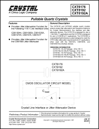 CXT6176U datasheet: Pullable quartz crystal CXT6176U