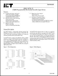PEEL16CV8P-25 datasheet: 25ns CMOS programmable electrically erasable logic device PEEL16CV8P-25